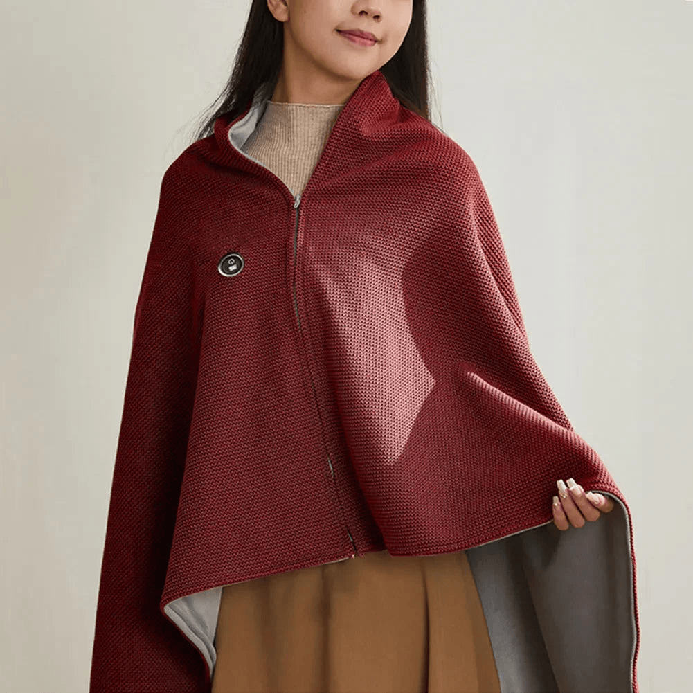 🖤Black Friday - 80% RABATT!!💥Den ganzen Winter warm bleiben — Tragbare elektrische Heizdecke als Schultertuch