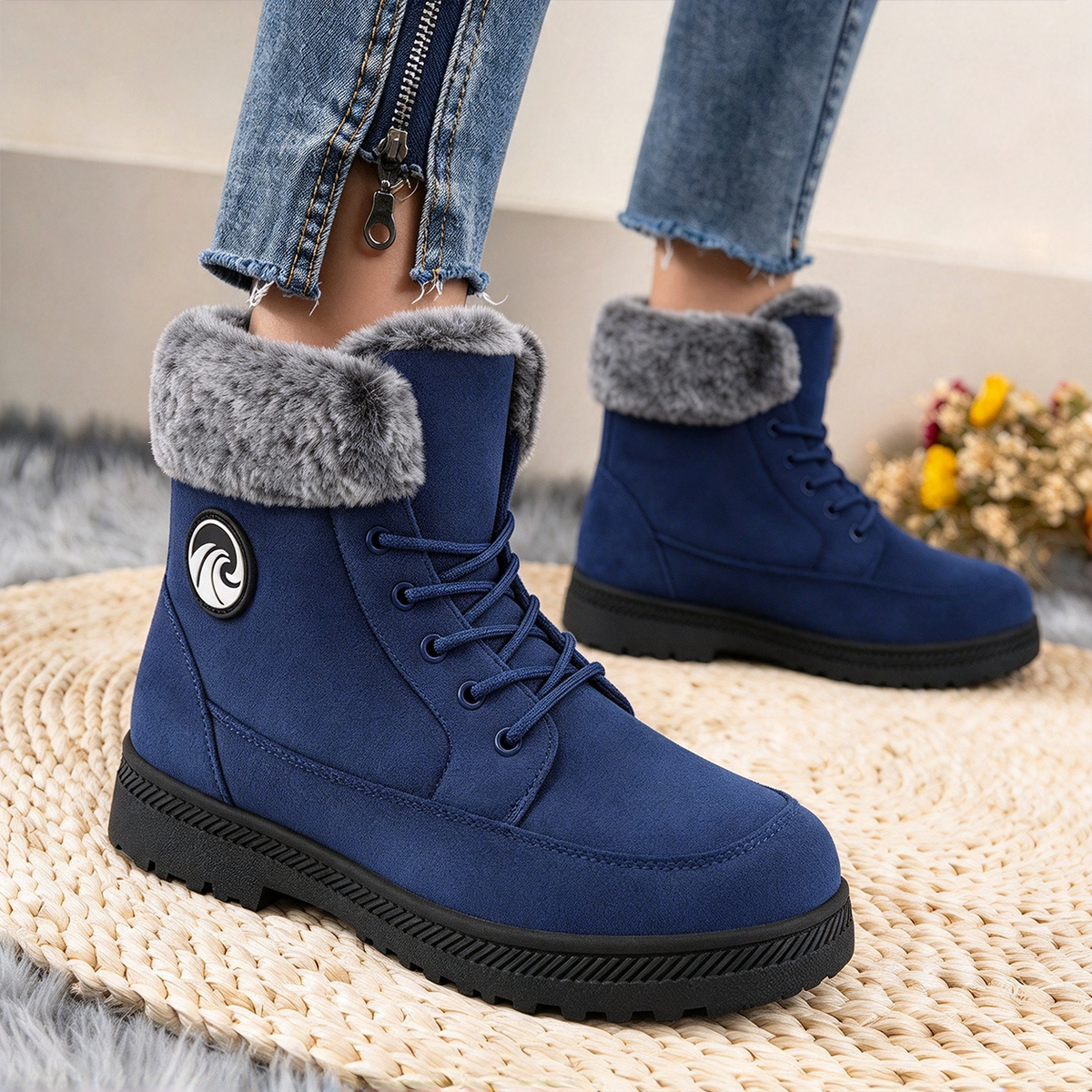 🔥 LETZTER TAG – 50 % RABATT | Warme orthopädische Damen-Winterstiefel mit Fußgewölbestütze und Plüschfutter
