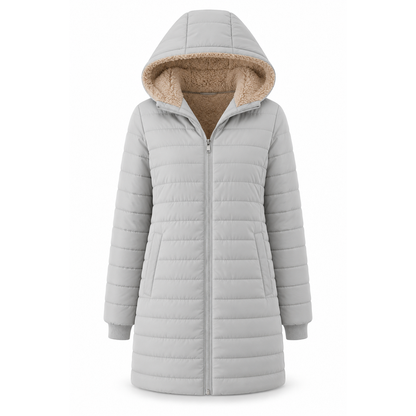 🔥 LETZTER TAG – 49 % RABATT 🔥 ❄️ Warmer Damen-Daunenmantel mit Kapuze und kuscheligem Teddyfutter
