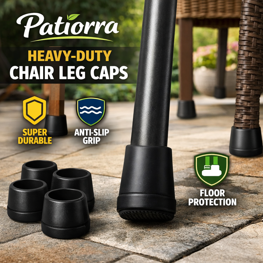 Patiorra Heavy-Duty Chair Leg Caps
