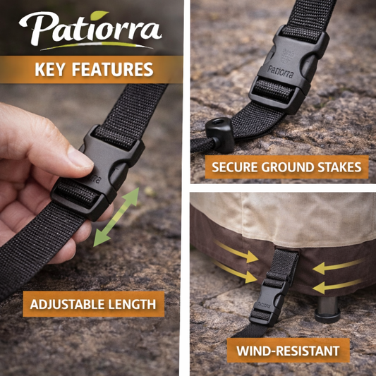 Patiorra Wind-Resistant Strap Set