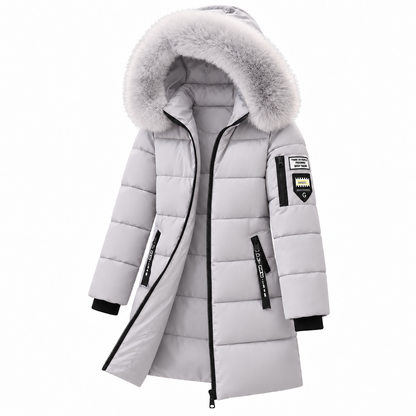 🔥 LETZTER TAG – 49 % RABATT 🔥 ❄️ Warmer Damen-Daunenmantel mit Kapuze und abnehmbarem Kunstfellkragen