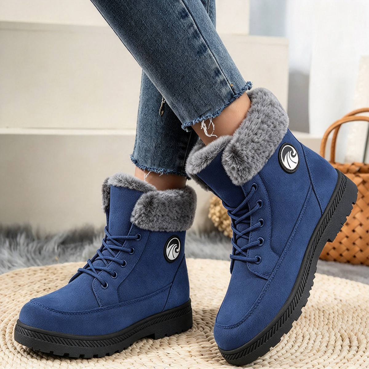 🔥 LETZTER TAG – 50 % RABATT | Warme orthopädische Damen-Winterstiefel mit Fußgewölbestütze und Plüschfutter