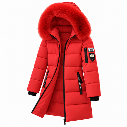 🔥 LETZTER TAG – 49 % RABATT 🔥 ❄️ Warmer Damen-Daunenmantel mit Kapuze und abnehmbarem Kunstfellkragen