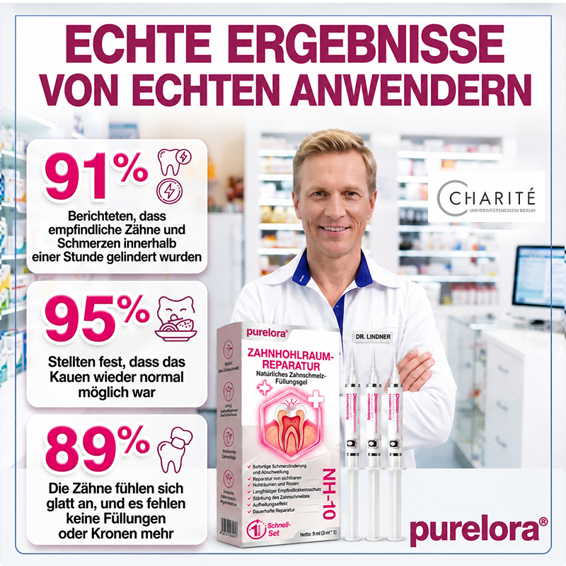 Purelora® DenPerm – Natürliches Zahnschmelz-Füllgel zur Kariesreparatur