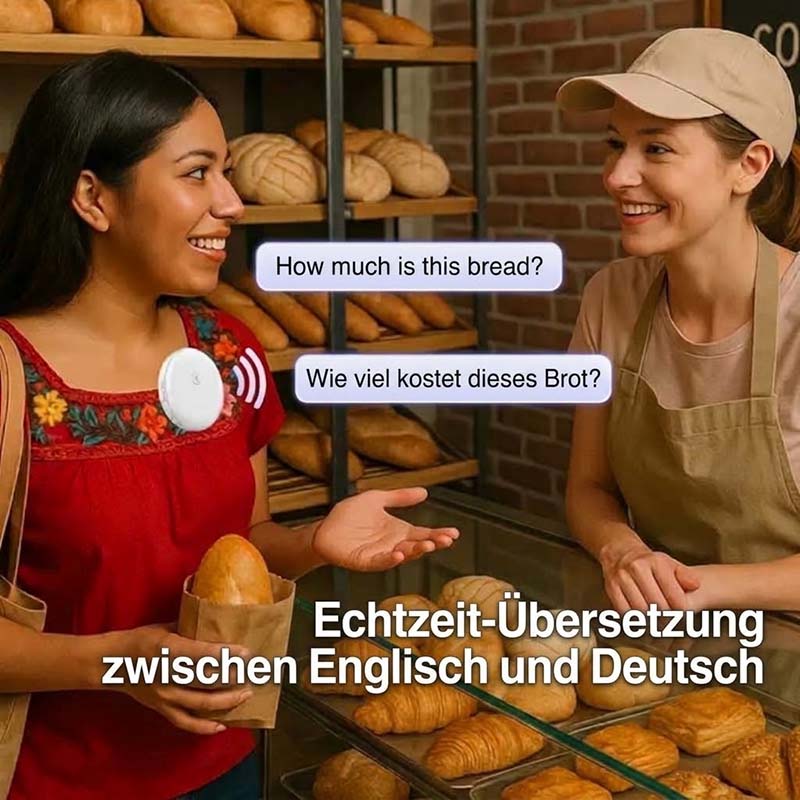 🔥 30 % Rabatt | Smarter KI-Sprachübersetzer – Dein 24/7-Sprachcoach im Taschenformat (165 Sprachen)