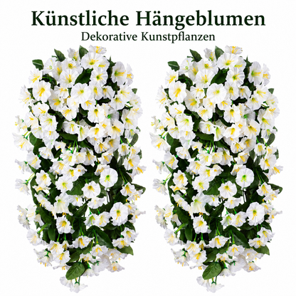 Im Angebot – Künstliche Hängepflanzen / Hängeblumen – UV-beständig, wasserfest, windfest