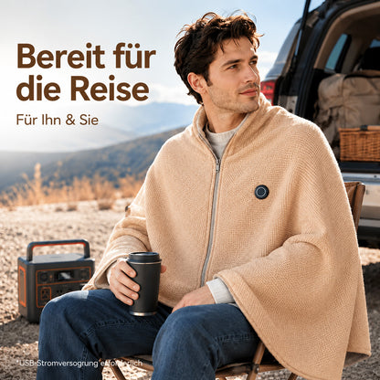 🖤Black Friday - 80% RABATT!!💥Den ganzen Winter warm bleiben — Tragbare elektrische Heizdecke als Schultertuch