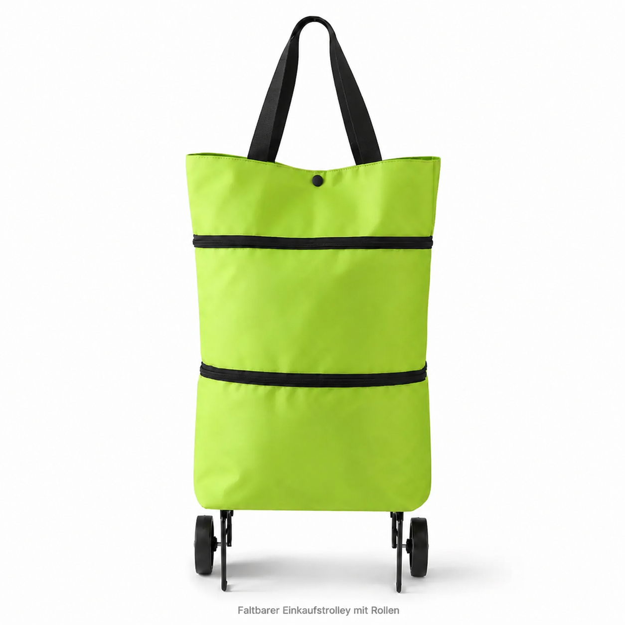 🛒Faltbarer Einkaufstrolley – Praktische Einkaufstasche mit Rollen für den täglichen Einkauf