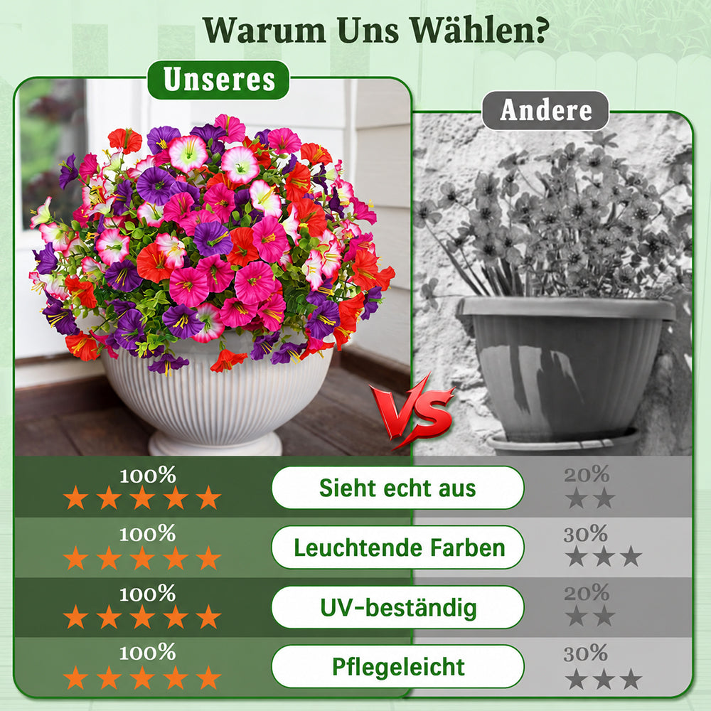 💥Letzter Tag: 60 % Rabatt💥UV-beständige künstliche Petunien