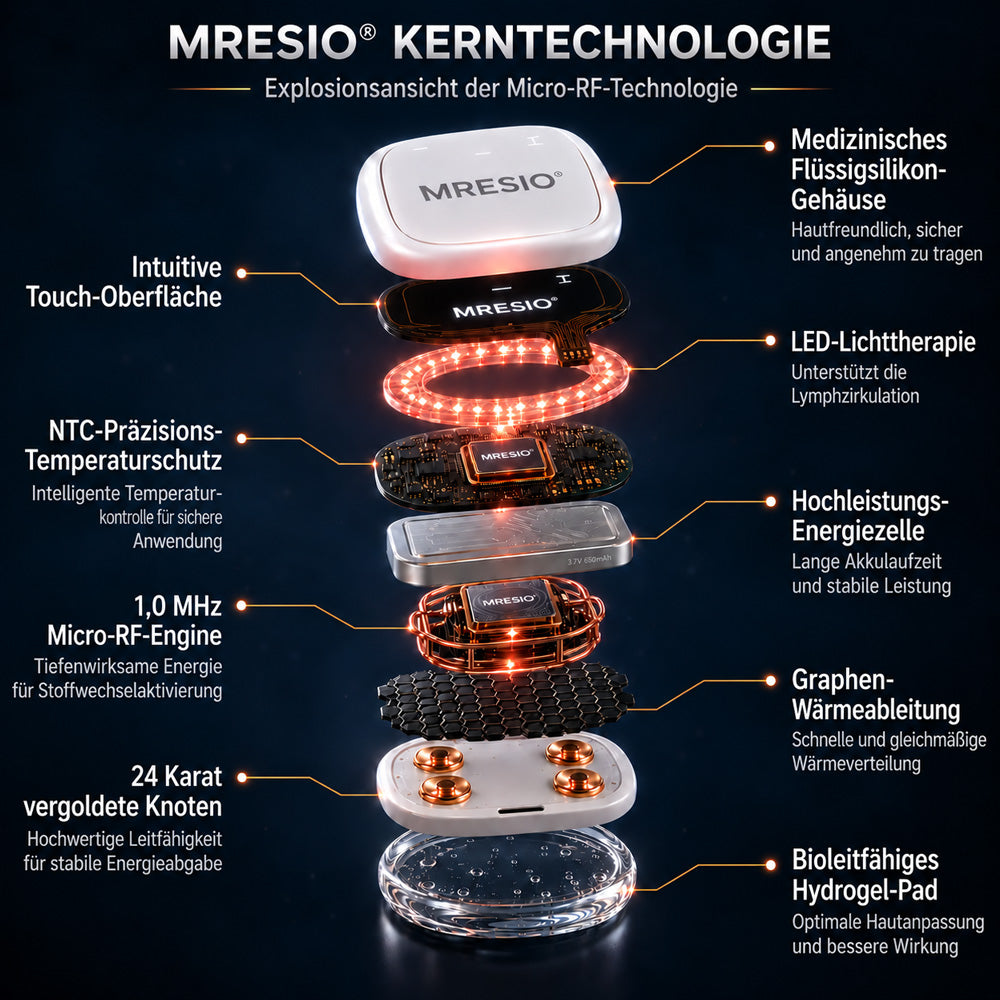 🔥  Mresio® ✨ Mikro-RF Körperkonturierung & Lymphdrainage-Gerät 🪴
