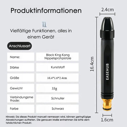 🇩🇪LETZTER TAG 80 % RABATT ✨ Leistungsstarker Hochdruckreiniger für Auto, Zuhause & Garten