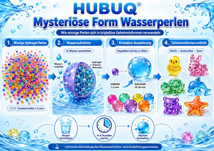 HUBUQ® Geheimnis Form Wasserperlen
