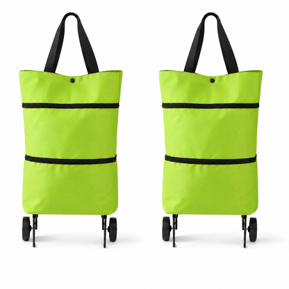🛒Faltbarer Einkaufstrolley – Praktische Einkaufstasche mit Rollen für den täglichen Einkauf