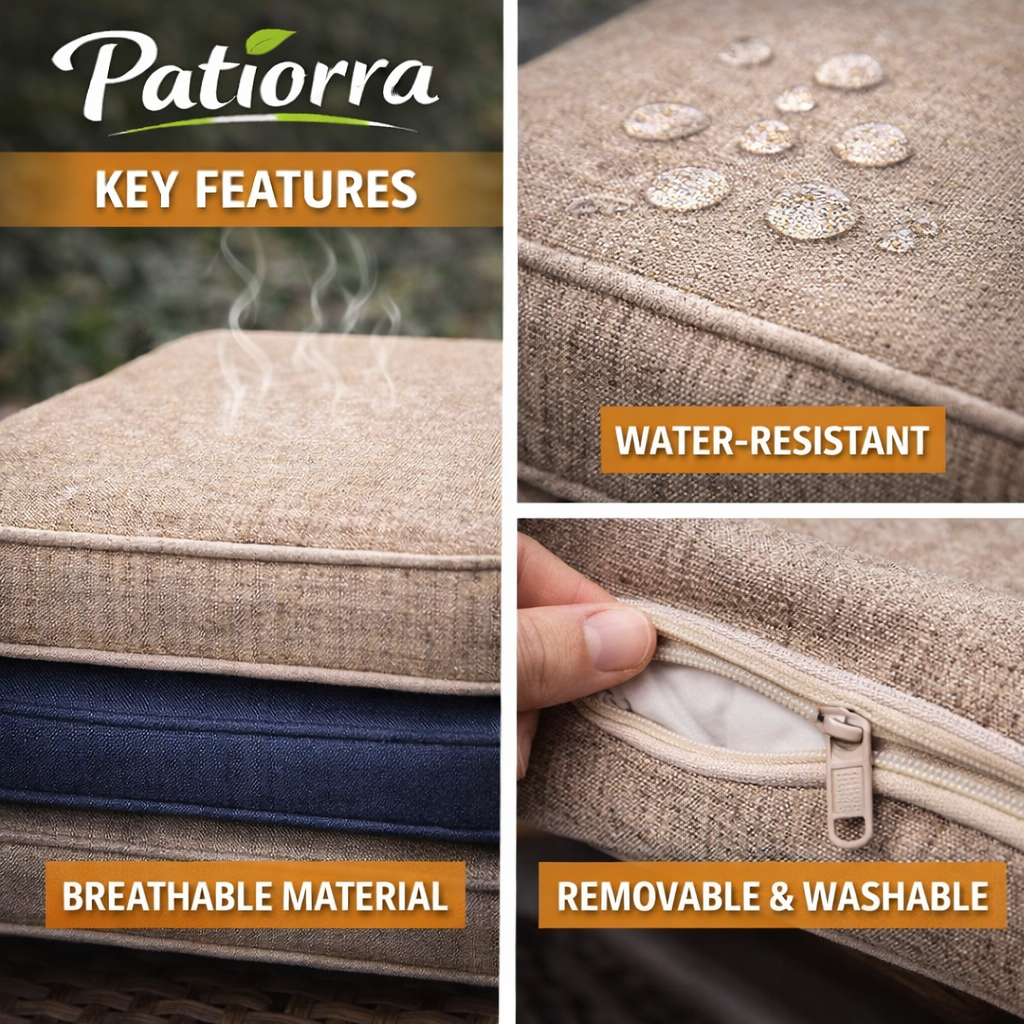 Patiorra Breathable Seat Pad Covers
