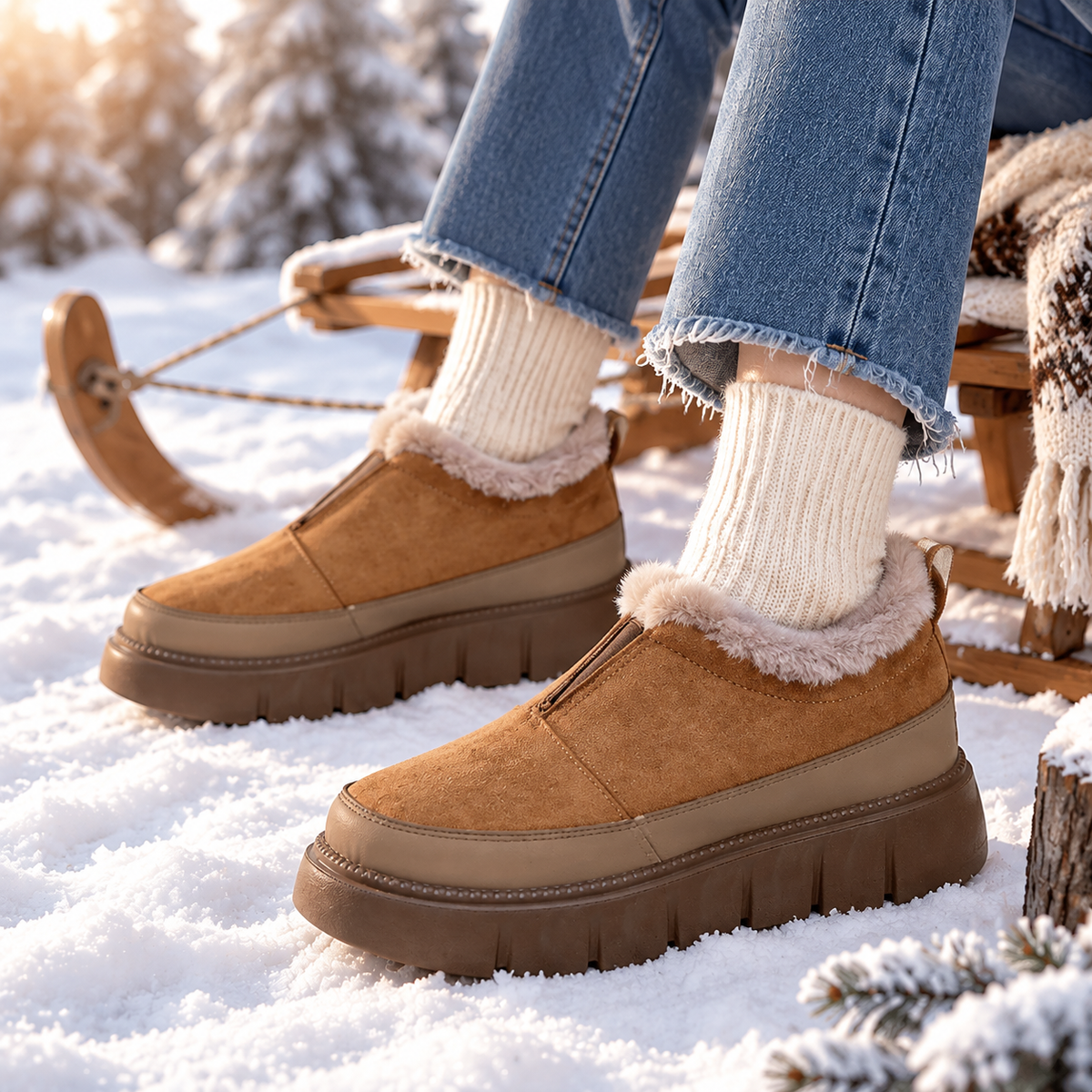 🔥🔥 LETZTER TAG -80% 🔥 Wasserdichte Western Winterstiefel für Damen | Warm gefüttert & mit Fußgewölbeunterstützung