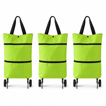 🛒Faltbarer Einkaufstrolley – Praktische Einkaufstasche mit Rollen für den täglichen Einkauf