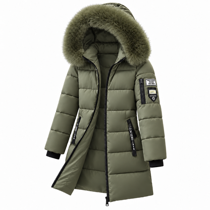 🔥 LETZTER TAG – 49 % RABATT 🔥 ❄️ Warmer Damen-Daunenmantel mit Kapuze und abnehmbarem Kunstfellkragen