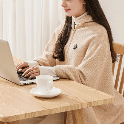 🖤Black Friday - 80% RABATT!!💥Den ganzen Winter warm bleiben — Tragbare elektrische Heizdecke als Schultertuch