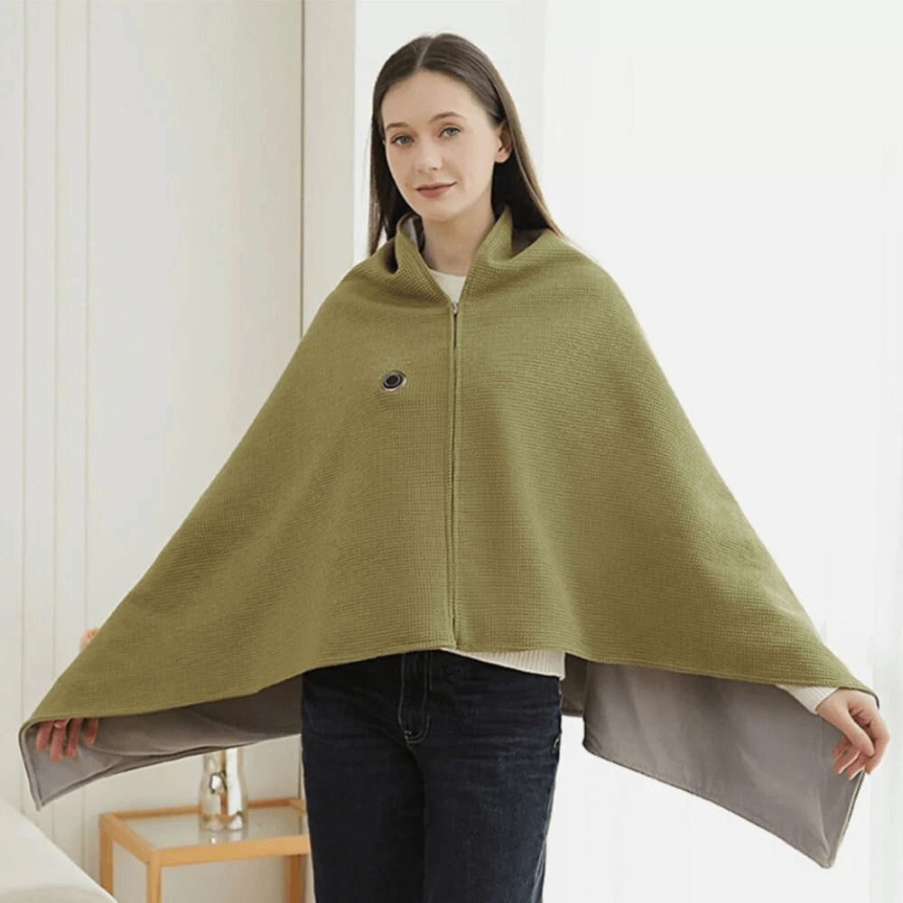 🖤Black Friday - 80% RABATT!!💥Den ganzen Winter warm bleiben — Tragbare elektrische Heizdecke als Schultertuch